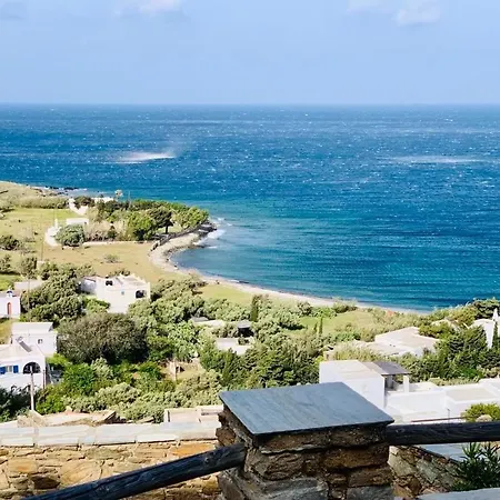 בית נופש Cycladic House 2 & Garden - Beautiful View - Near The Sea *